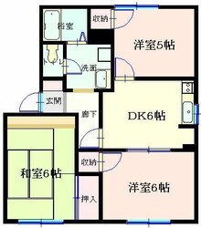 第５北久米ハイツの物件間取画像